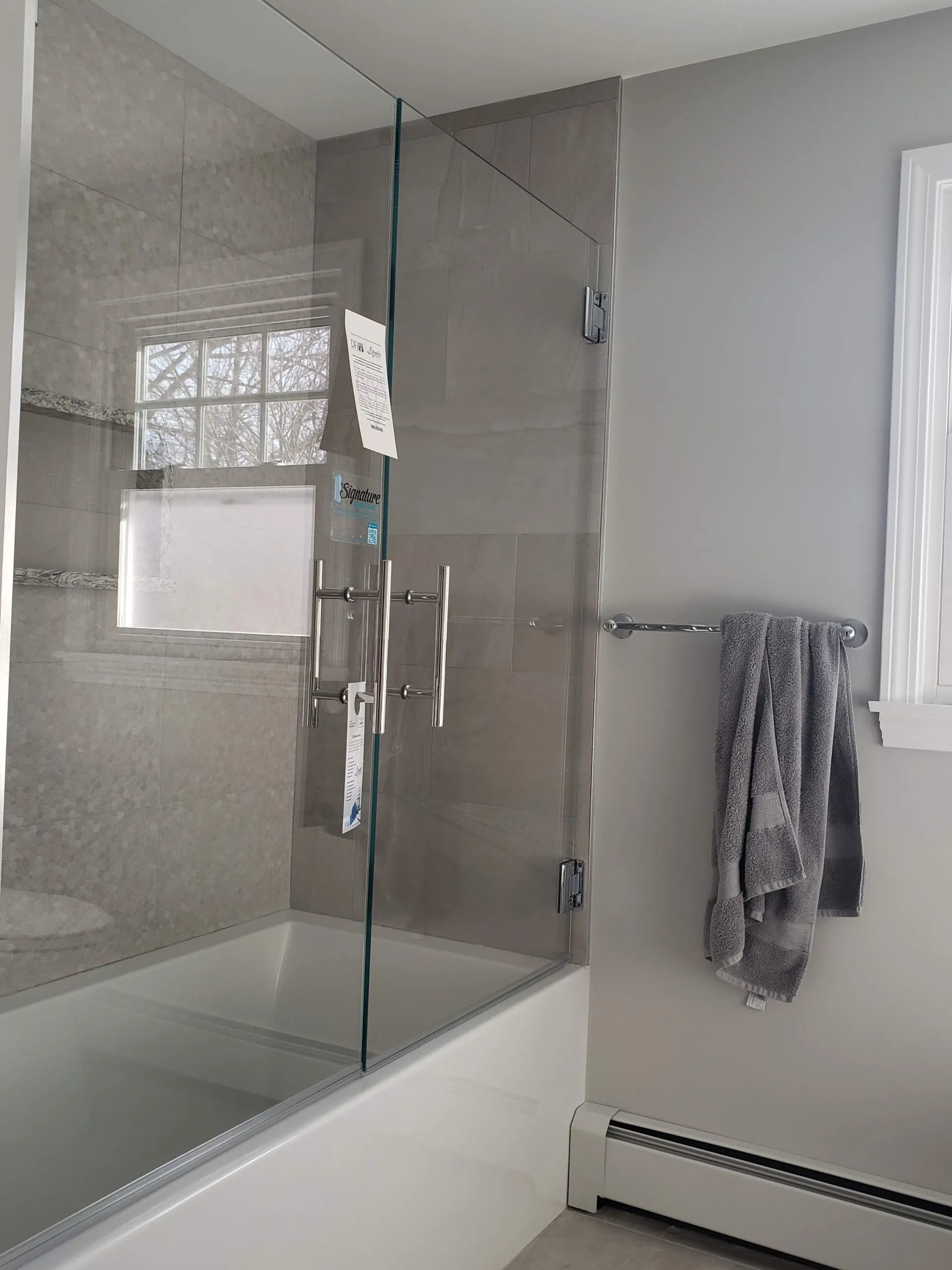 Tub Enclosures with Hinged Doors — project 13