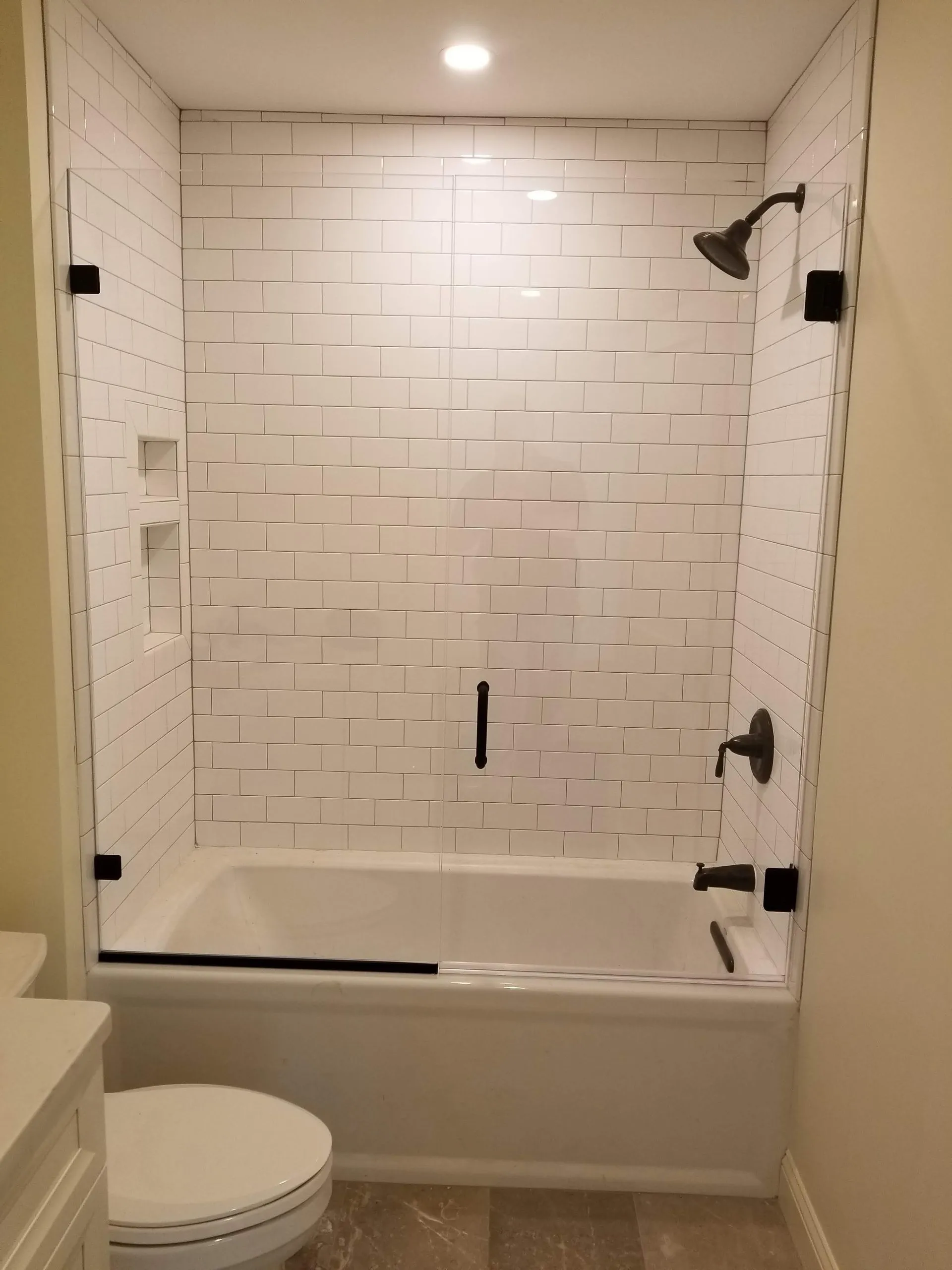 Tub Enclosures with Hinged Doors — project 8