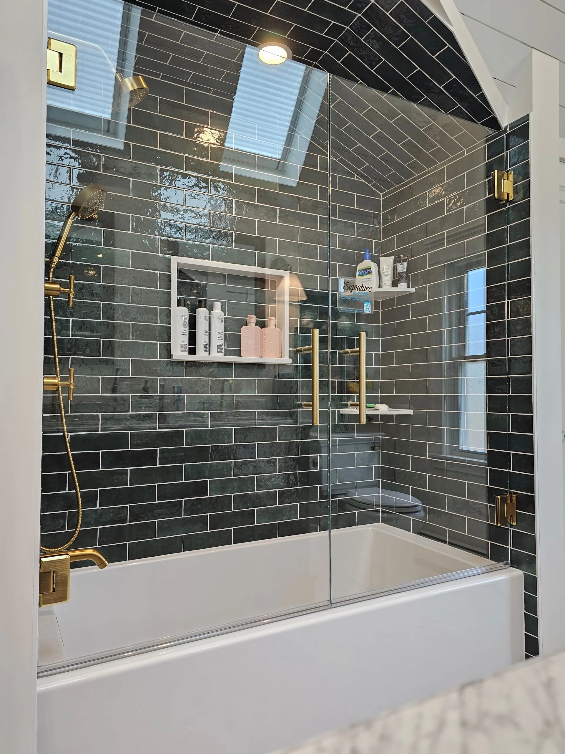 Tub Enclosures with Hinged Doors — project 21