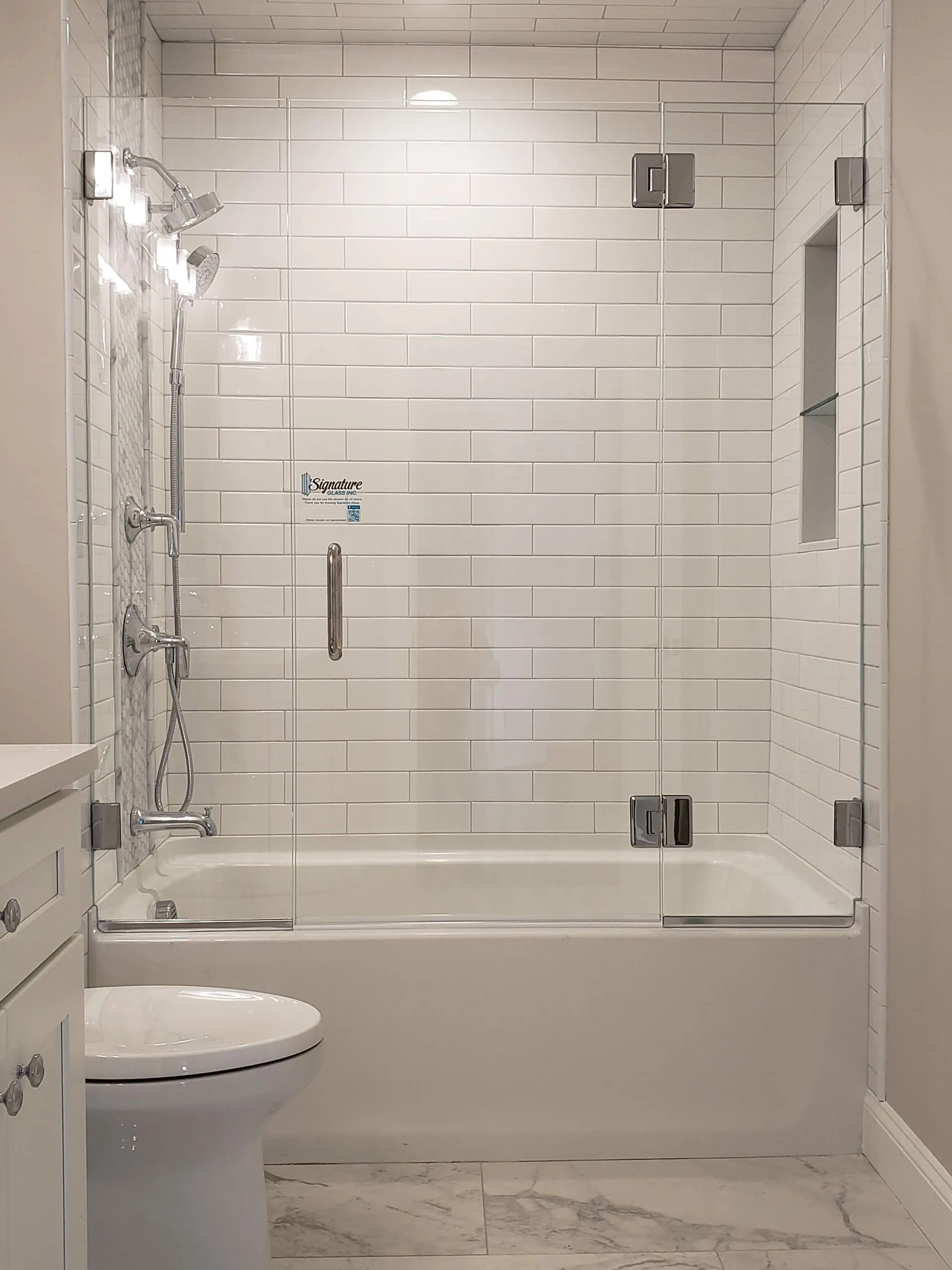 Tub Enclosures with Hinged Doors — project 14