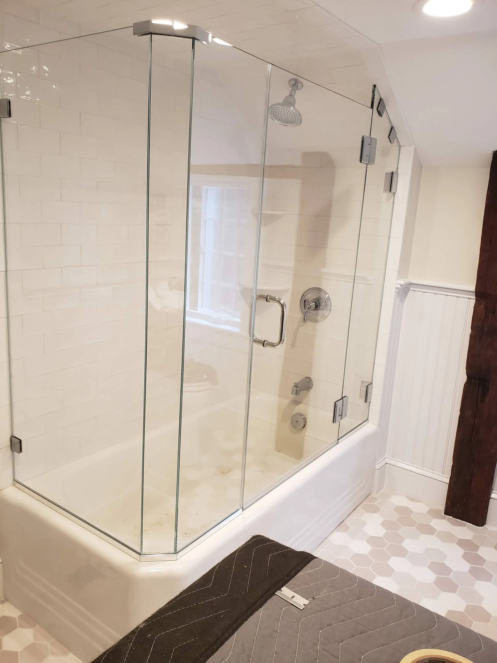 Tub Enclosures with Hinged Doors — project 11