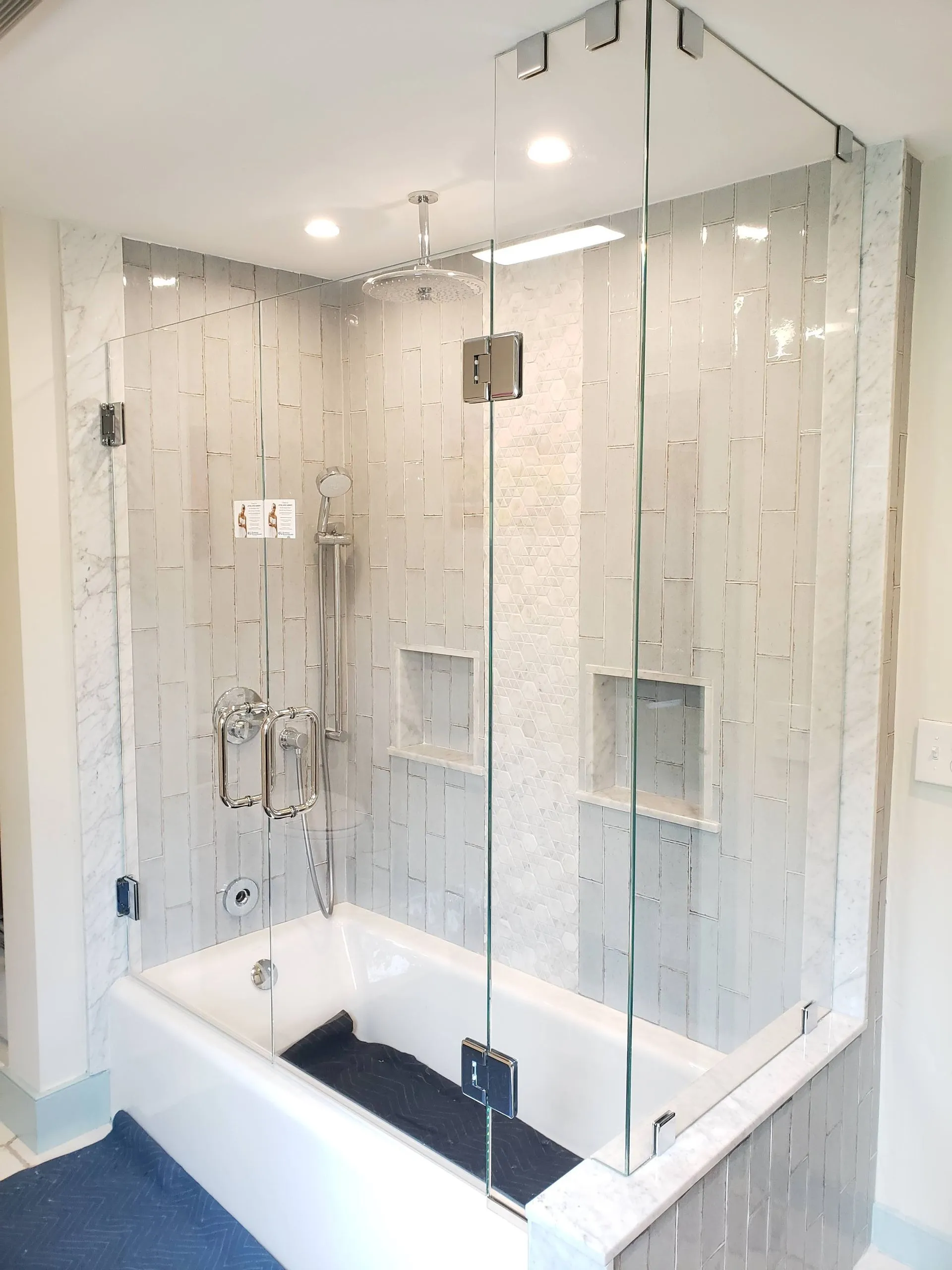 Tub Enclosures with Hinged Doors — project 12