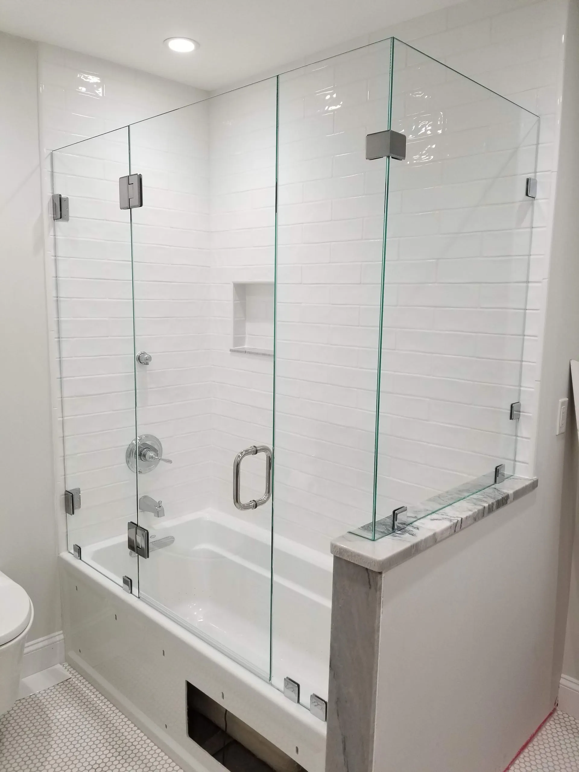 Tub Enclosures with Hinged Doors — project 9